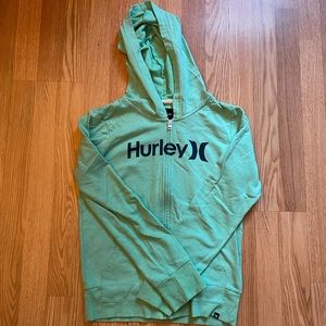 Hurley Zip Up Size M Aqua